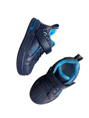Кросівки синього кольору,утеплені флісом,для хлопчика 074 фото